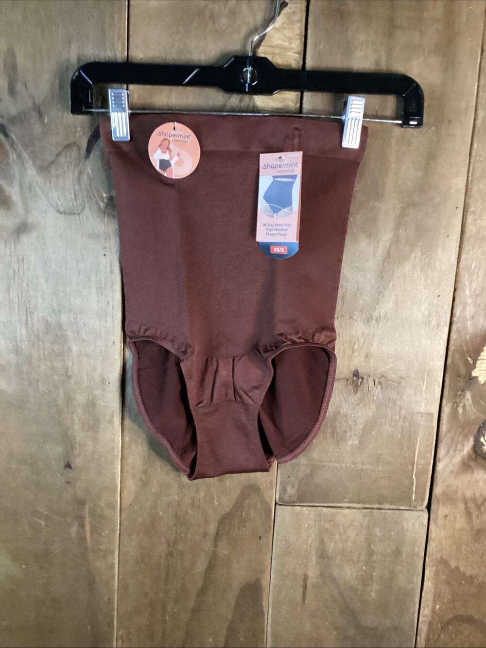 Shapermint All Day Everyday High Waisted Shaper Panty Brown Size XS/S